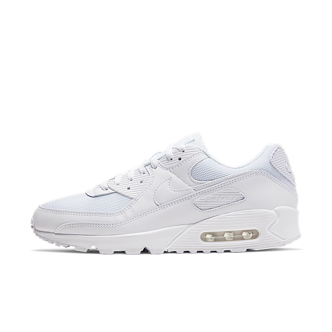 Nike Air Max 90 Recraft Triple White, White/White-White-Wolf Grey (CN8490-100)