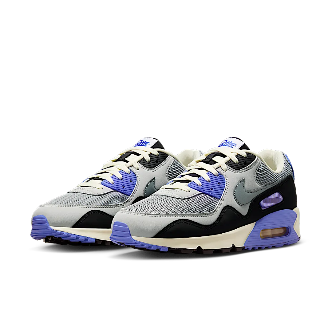 Nike Air Max 90 SP Patta Waves Sapphire, Particle Grey/Neutral Grey/Sapphire/Black/Coconut Milk/White (HF8814-002)