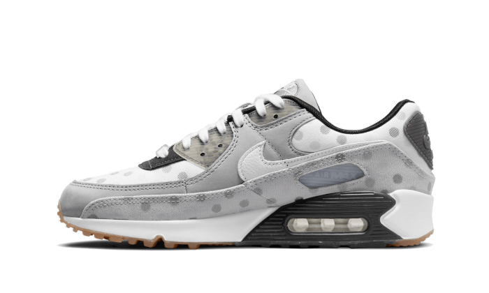 Nike Air Max 90 White Polka Dot, Summit White/White/Grey Fog/Black (CZ1929-100)