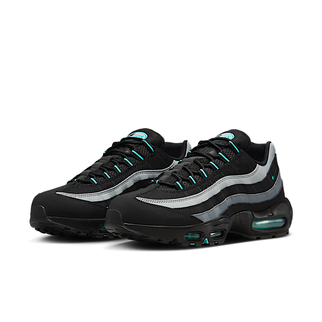 Nike Air Max 95 Black Aurora Green, Black/Aurora Green/Cool Grey (HV6062-001)