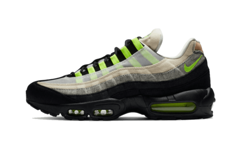 Nike Denham x Air Max 95 Volt, Black/Volt-Summit White (DD9519-001)
