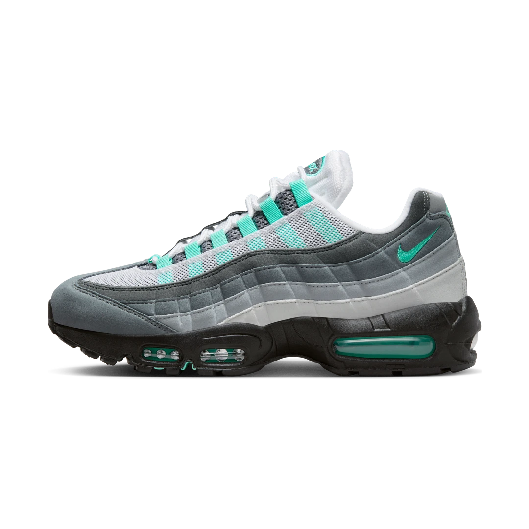 Nike Air Max 95 Hyper Turquoise, White/Hyper Turquoise/Iron Grey/Cool Grey (FV4710-100)