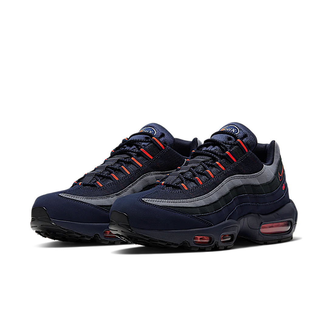 Nike Air Max 95 Logo Navy Orange, Navy/Orange-Wolf Grey-Anthracite (CW7477-400)