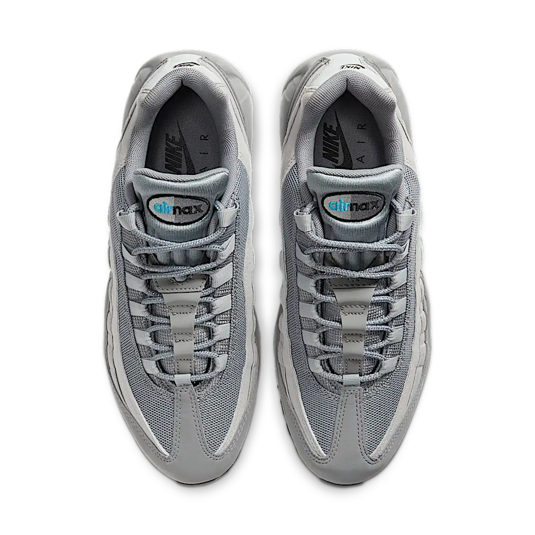 Nike Air Max 95 Retro Logo Grey Aqua, Grey/Aqua-Black (CV1635-001)