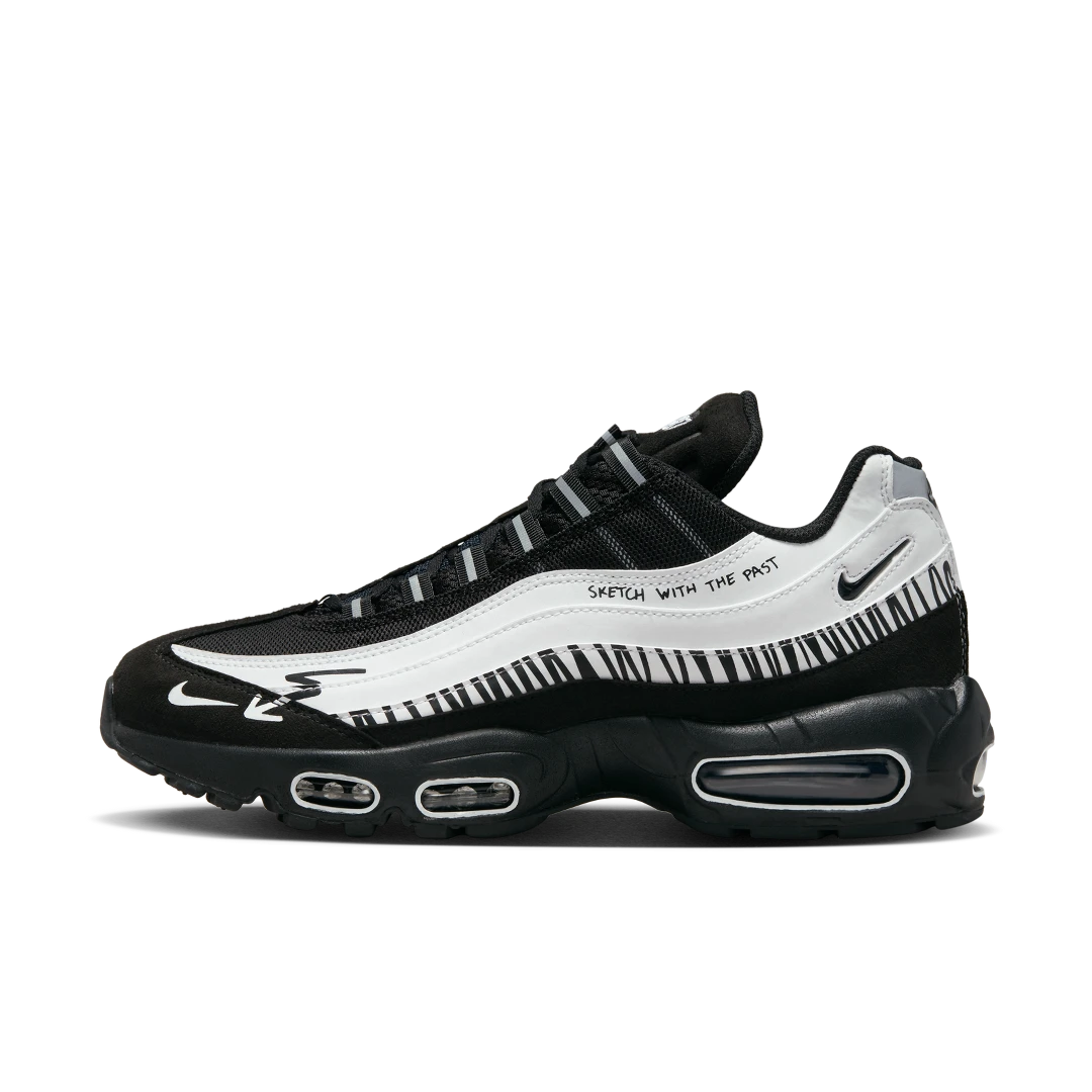 Nike Air Max 95 SP Future Movement Sketch With The Past, White/Black/Black/White (DX4615-100)