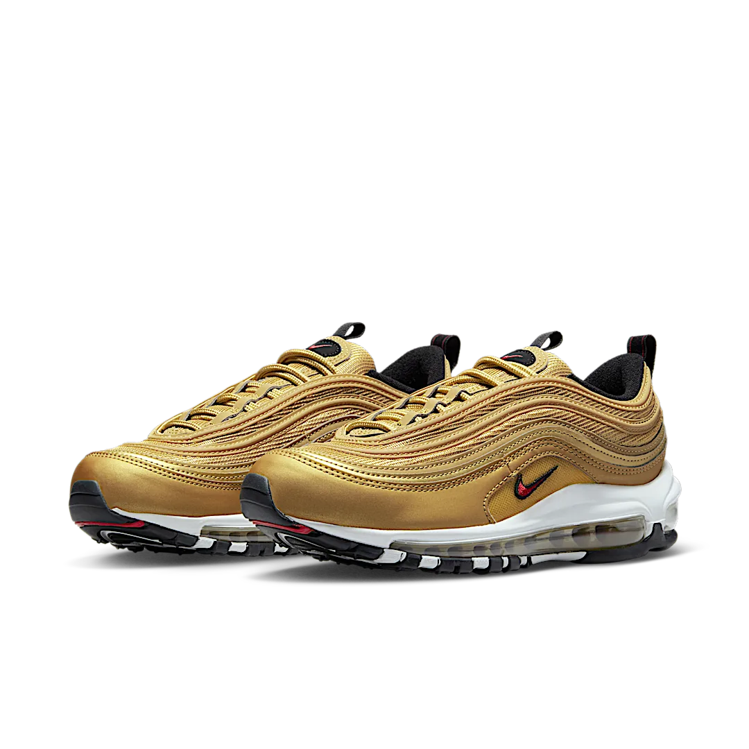 Nike Air Max 97 OG Golden Bullet (2023), Metallic Gold/Varsity Red/White/Black (DQ9131-700 / HV5165-121 / DM0028-700)
