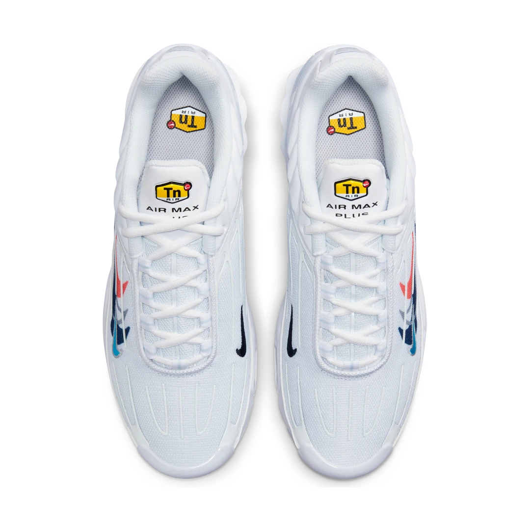 Nike Air Max Plus 3 Multi Swoosh White Midnight Navy, White/Black/White/Midnight Navy (FJ4225-100)