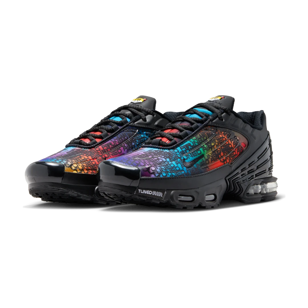 Nike Air Max Plus 3 Premium Rainbow Gradient, Black/Fuchsia Dream/Racer Blue (FD0671-001)