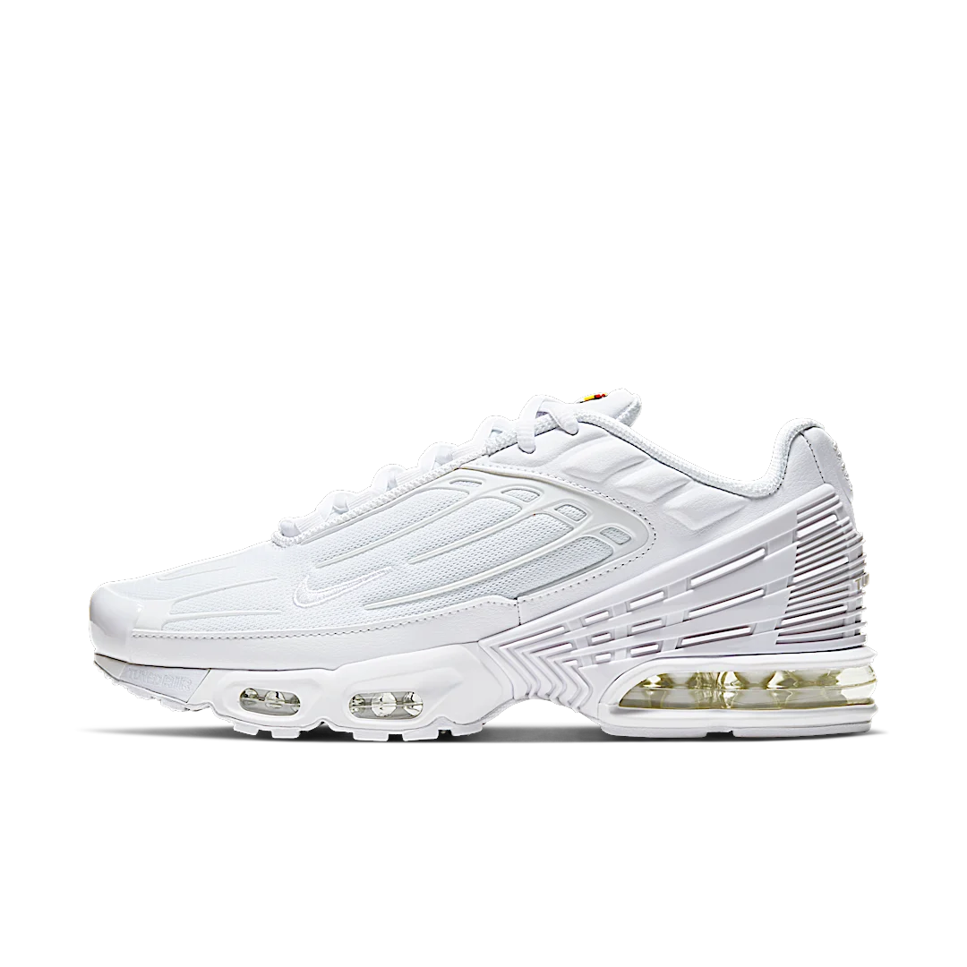 Nike Air Max Plus 3 Triple White, White/White-Vast Grey (CW1417-100)