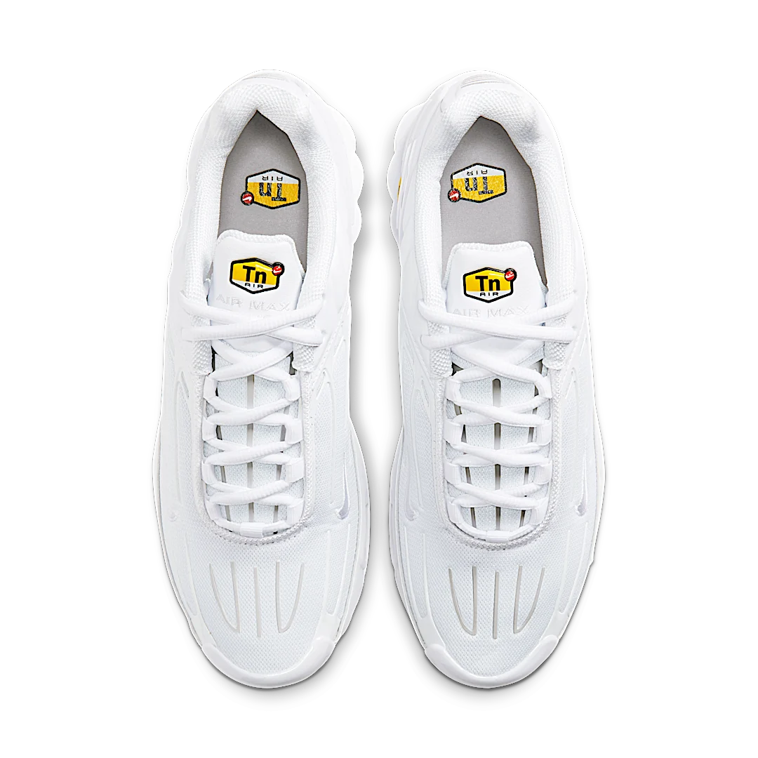 Nike Air Max Plus 3 Triple White, White/White-Vast Grey (CW1417-100)