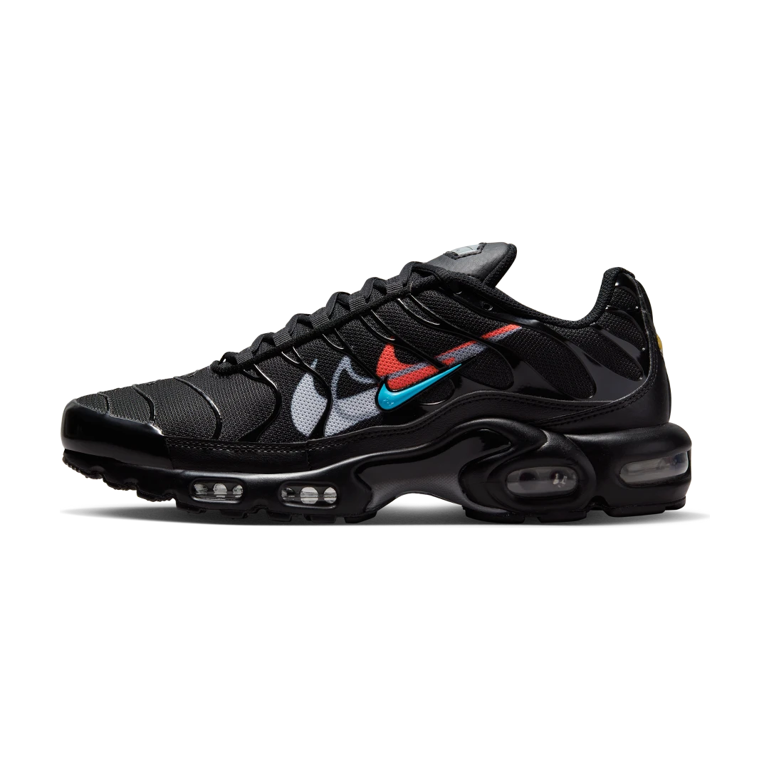 Nike Air Max Plus Multi Swoosh Black Crimson, Black/Bright Crimson/White (FJ4224-001)