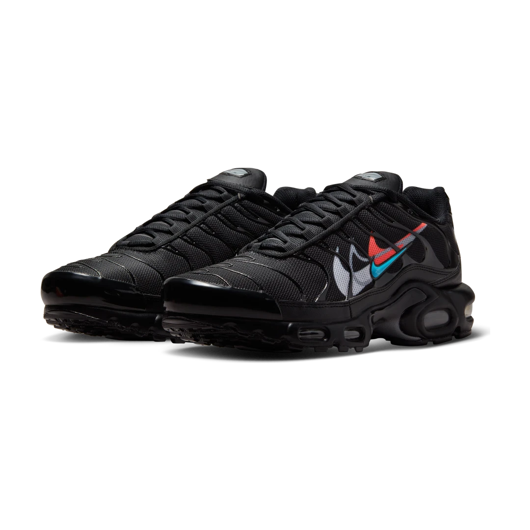 Nike Air Max Plus Multi Swoosh Black Crimson, Black/Bright Crimson/White (FJ4224-001)