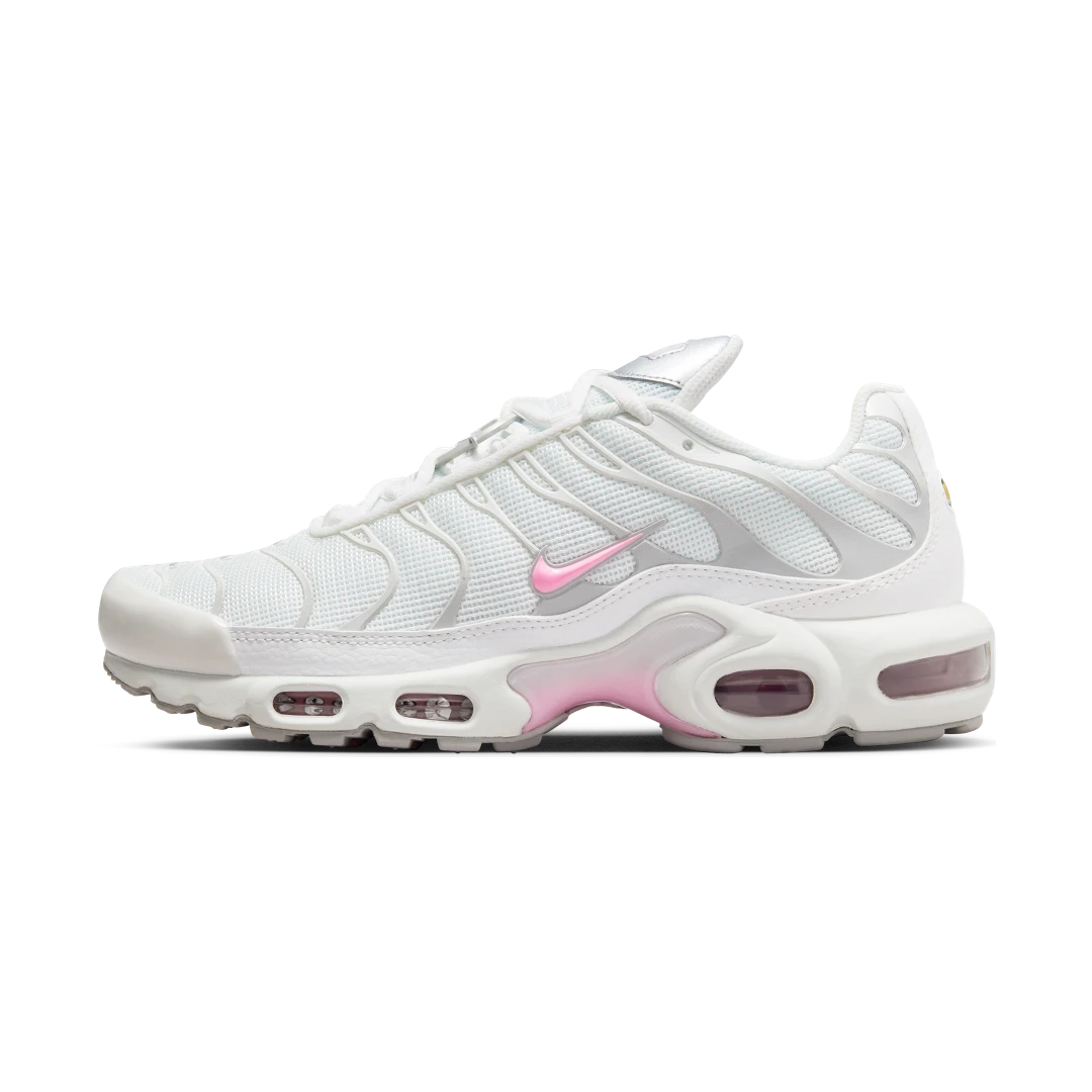 Nike Air Max Plus Summit White Pink Rise, Summit White/Grey Fog/Metallic Silver/Pink Rise (HF0107-100)