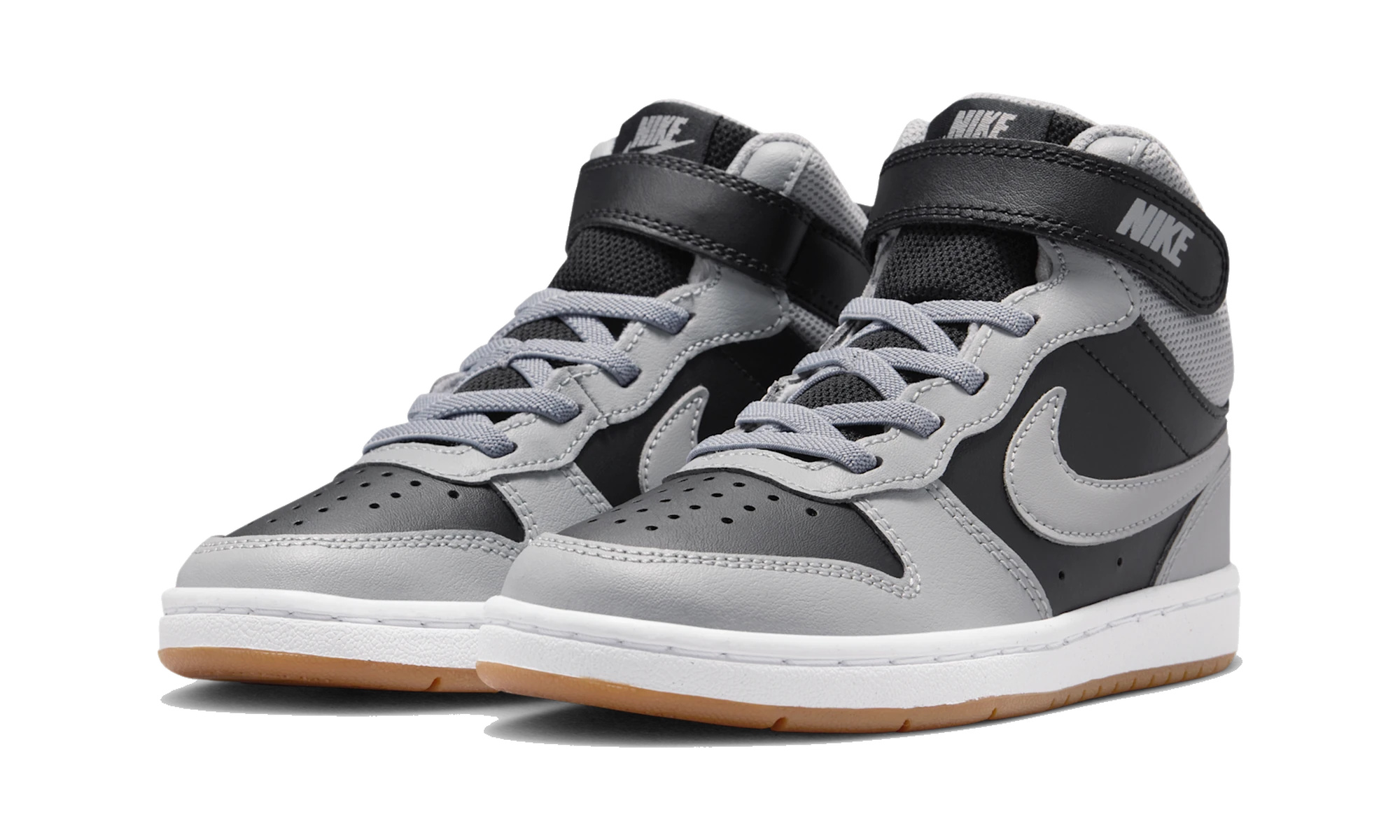 Nike Court Borough Mid 2 Black Light Smoke Grey Gum (PS)