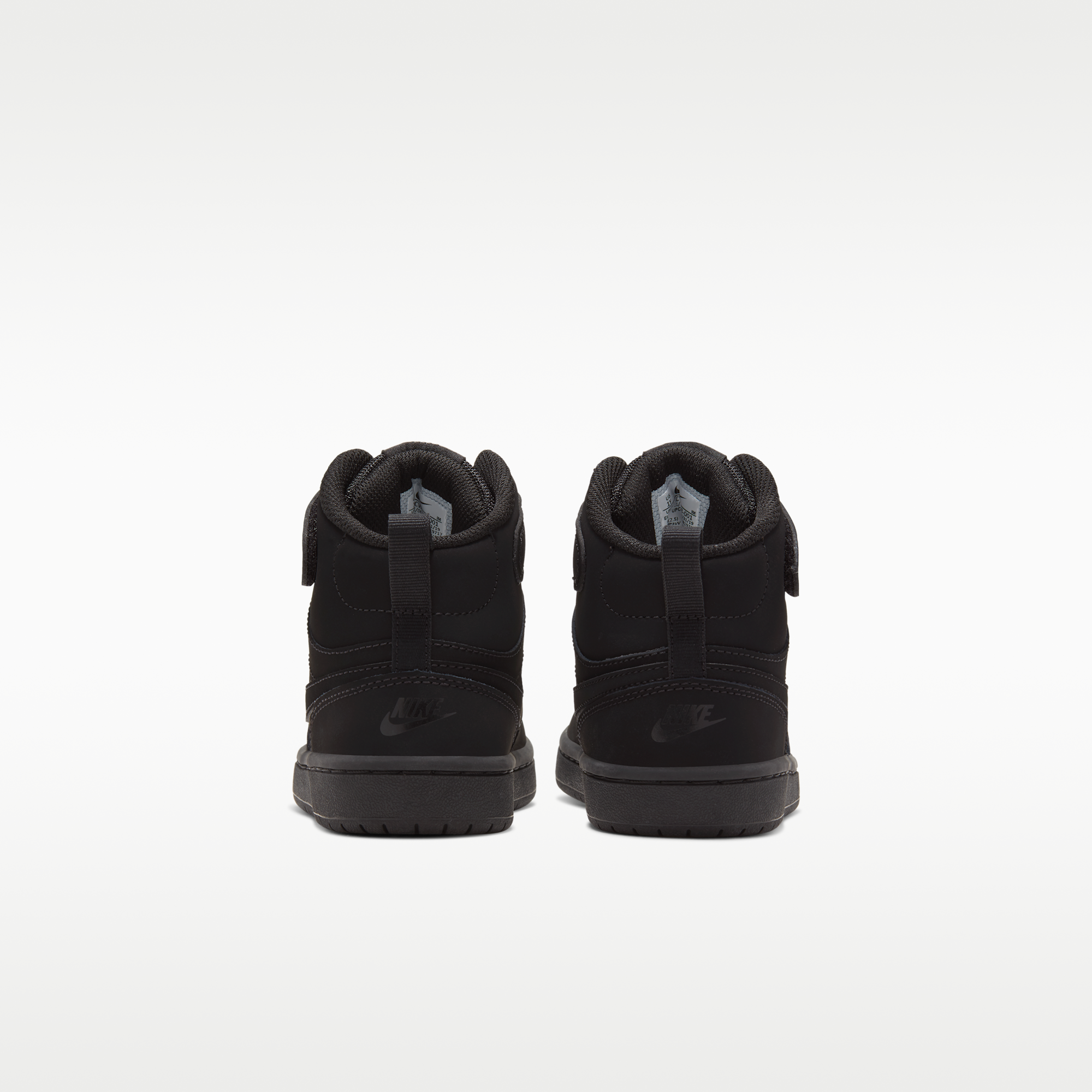 Nike Court Borough Mid 2 PS Triple Black