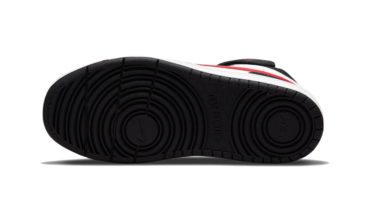 Nike Court Borough Mid 2 White Black University Red (PS)