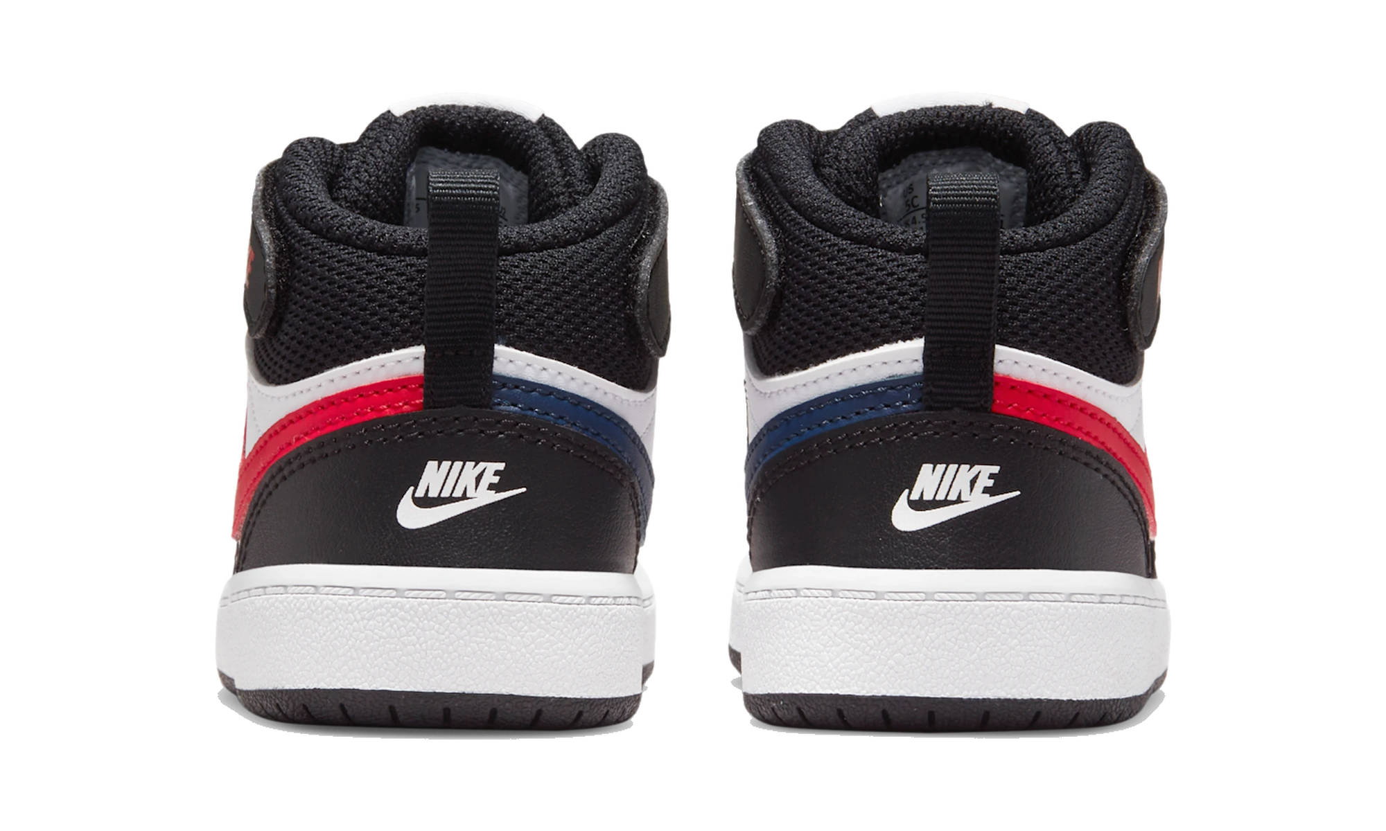 Nike Court Borough Mid 2 White Black University Red (TD)