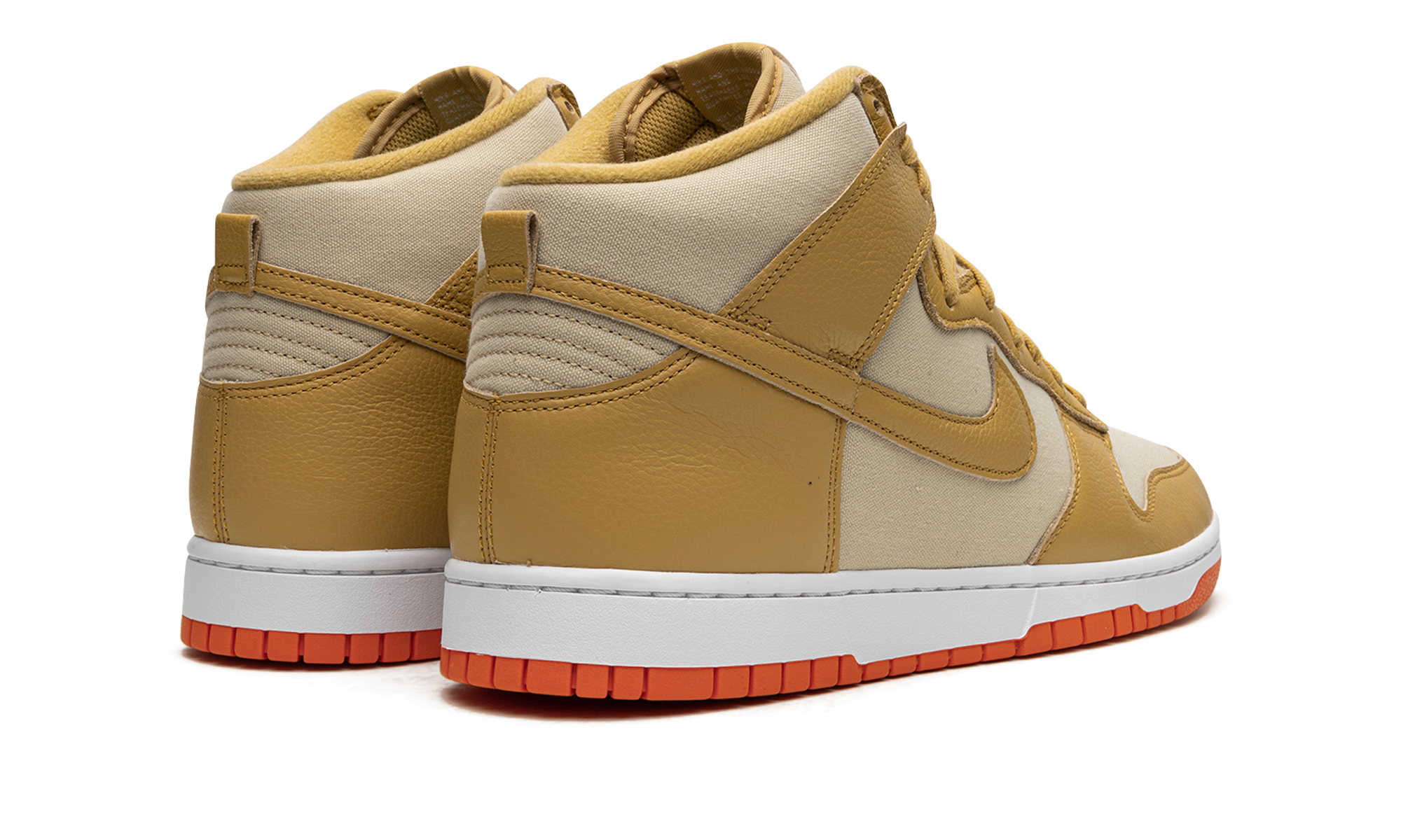 Nike Dunk High Wheat Gold Safety Orange