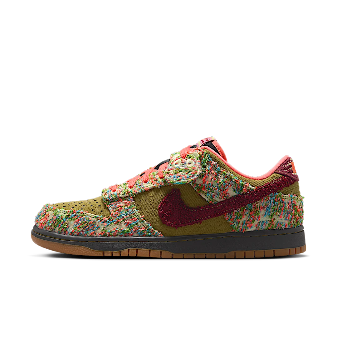 Nike Dunk Low Panda-Monium Green Curry Multi-Color, Green Curry/Luminous Green/Bright Mango/Burnt Red (IB2263-300)