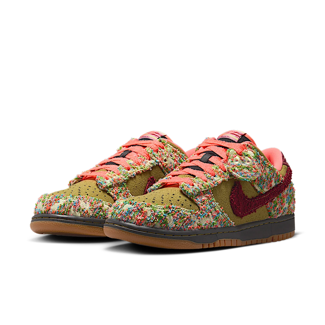 Nike Dunk Low Panda-Monium Green Curry Multi-Color, Green Curry/Luminous Green/Bright Mango/Burnt Red (IB2263-300)