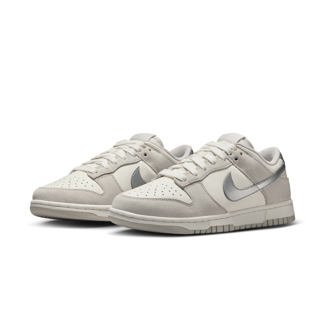 Nike Dunk Low Silver Swoosh, Sail/Light Bone/Metallic Silver (II7651-133)