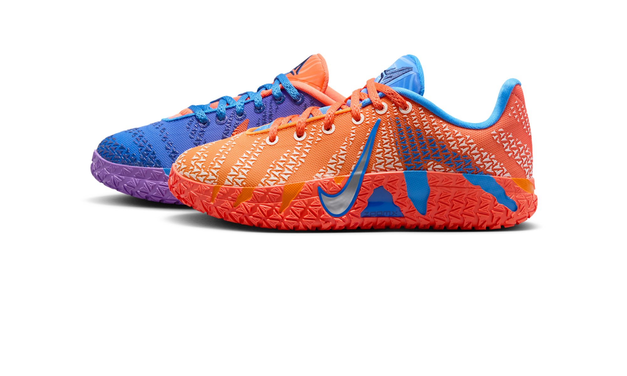 Nike Ja 3 Blue Crystal Turf Orange Midnight Navy Metallic Silver