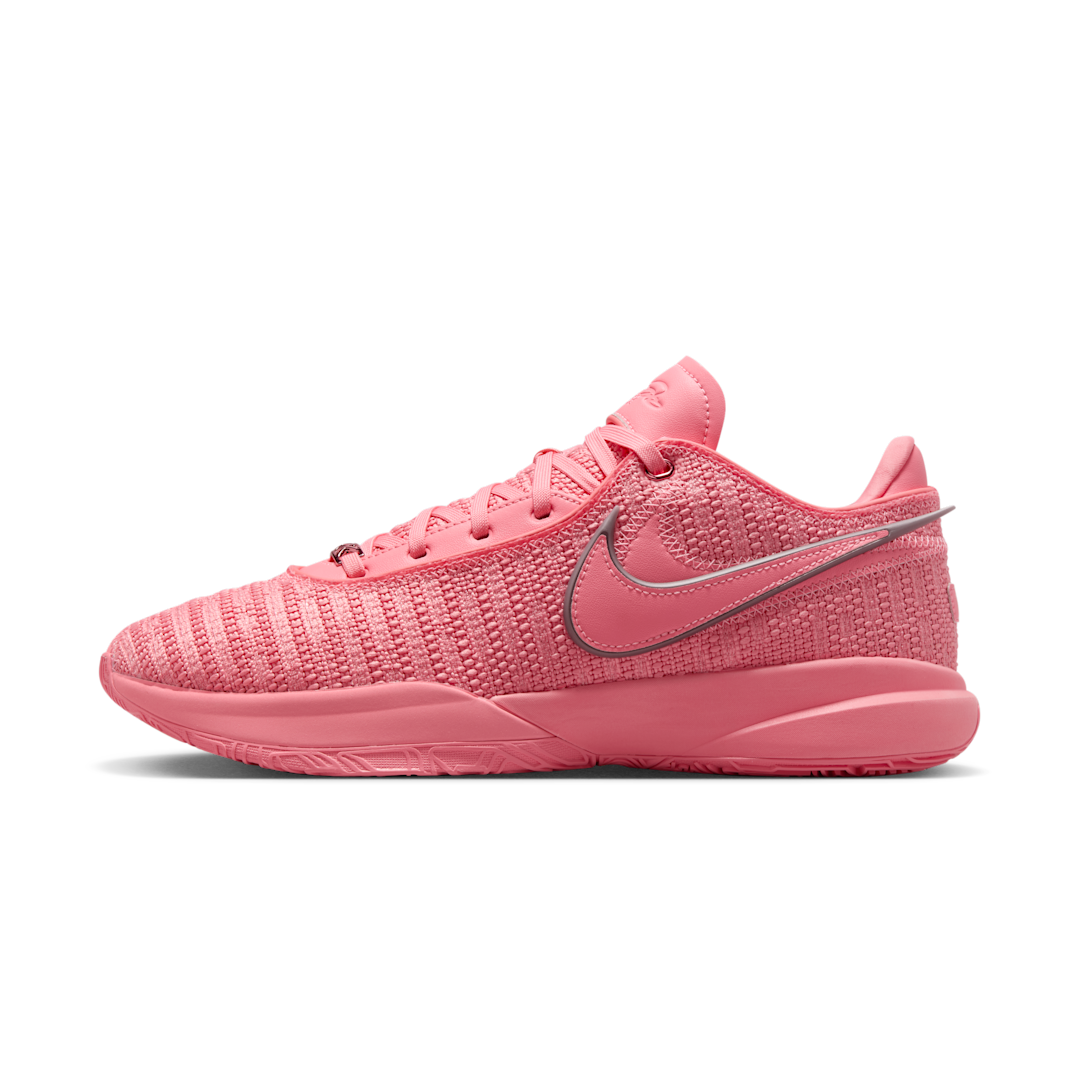 Nike LeBron 20 Pink Diamond, Pink Gaze/Metallic Silver/Pink Gaze (DJ5423-600 / DJ5422-600)