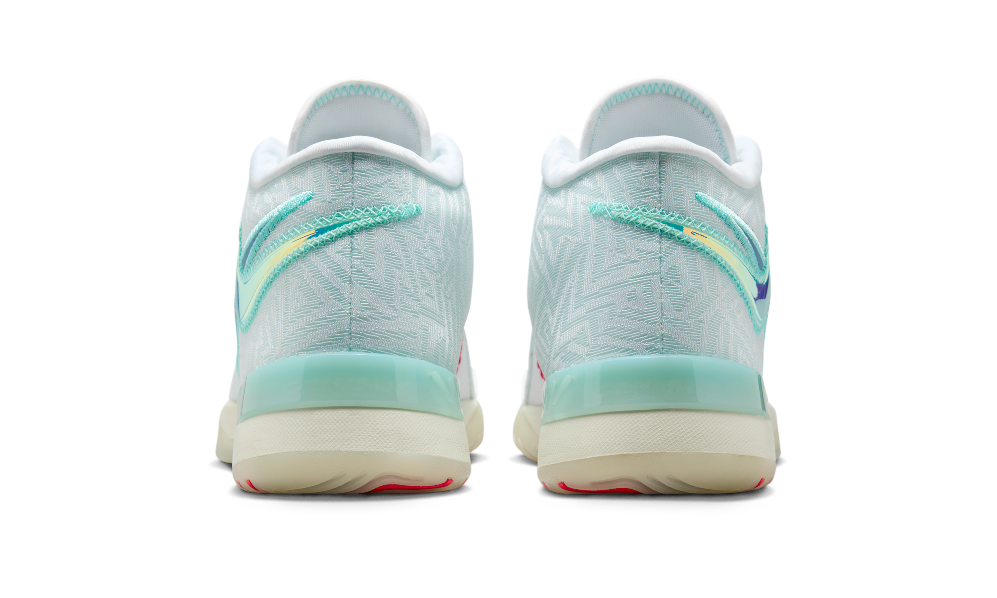 Nike LeBron NXXT Genisus White Aurora Green Siren Red Aegean Storm