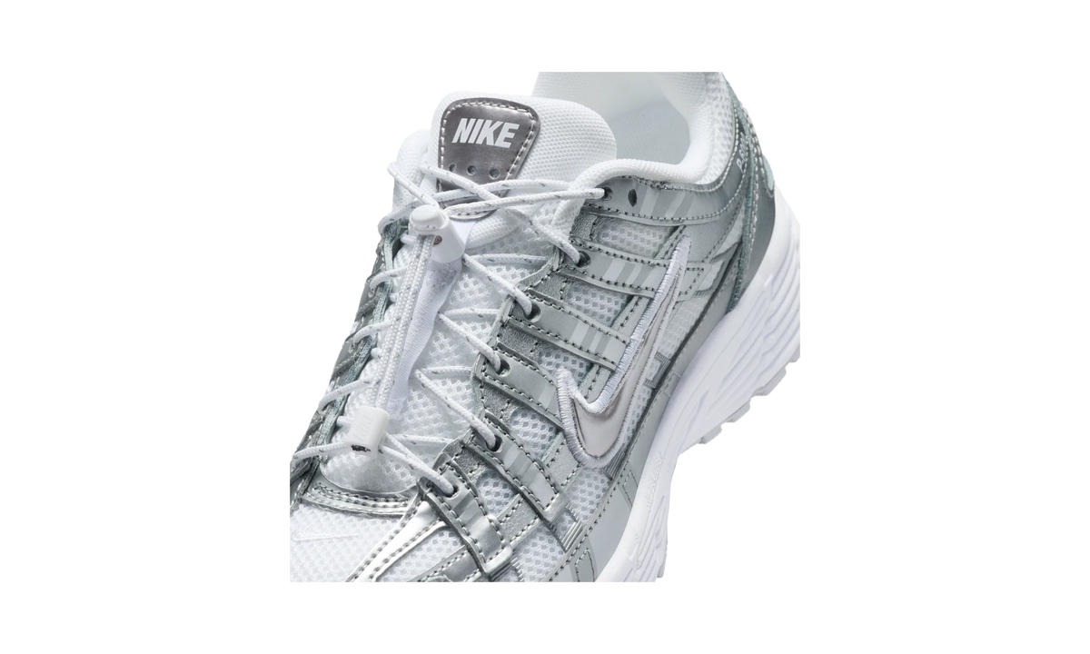 Nike P-6000 White Metallic Silver Vast Grey