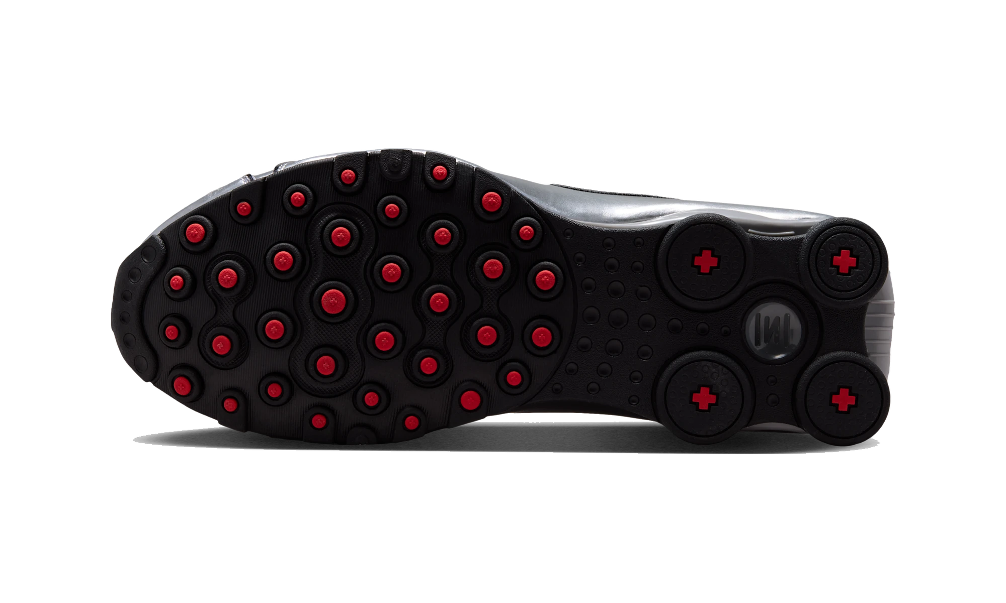 Nike Shox NZ Black Metallic Silver University Red