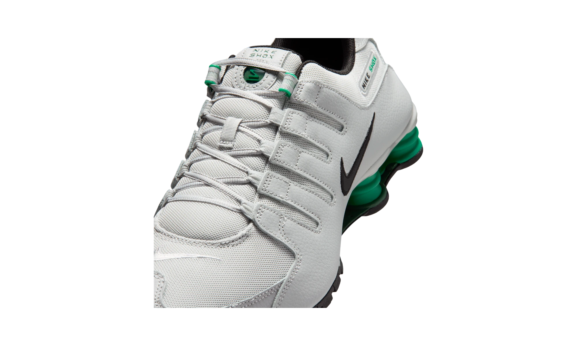 Nike Shox NZ Grey Fog Stadium Green Black