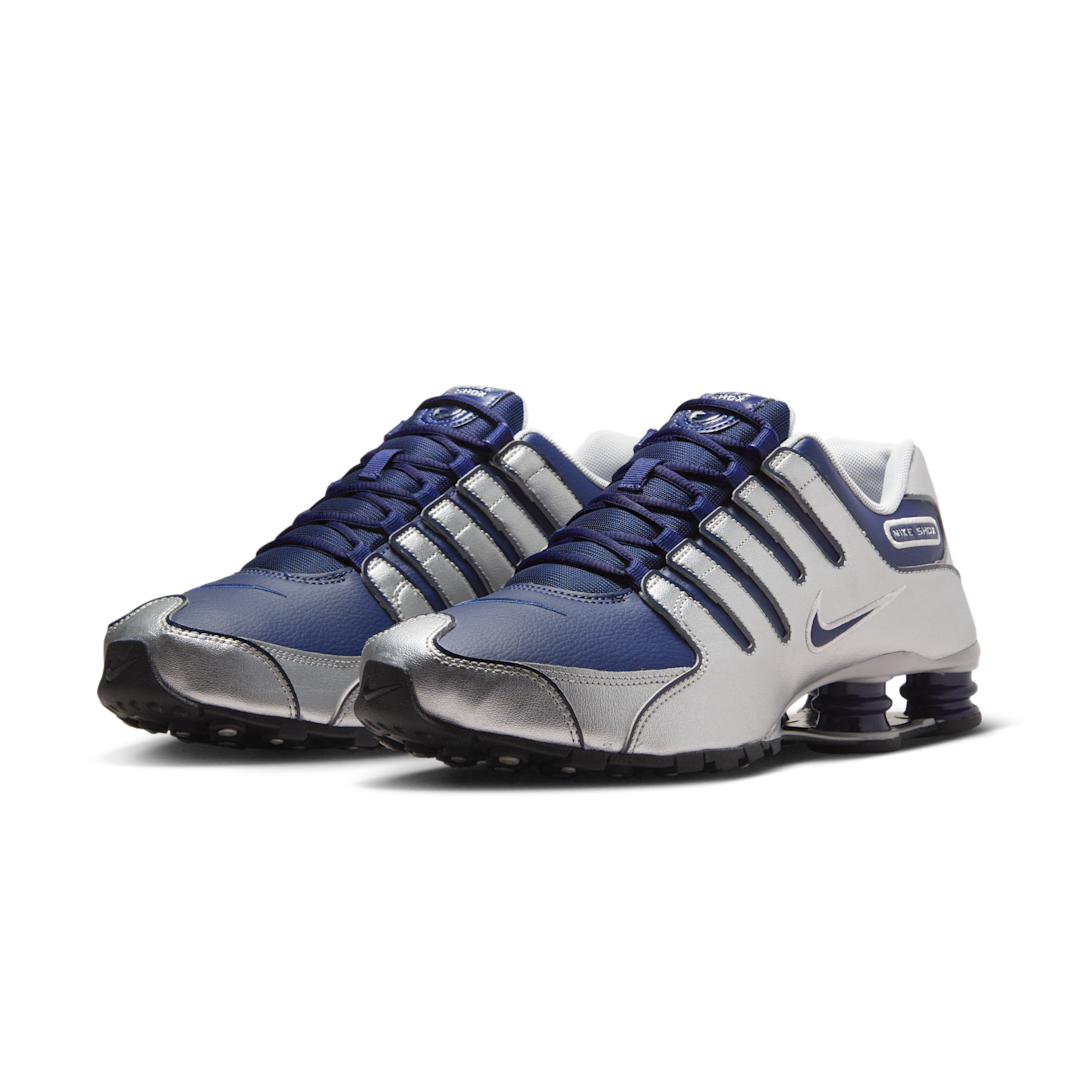 Nike Shox NZ Midnight Navy Metallic Silver, Midnight Navy/Metallic Silver/Black (378341-402)