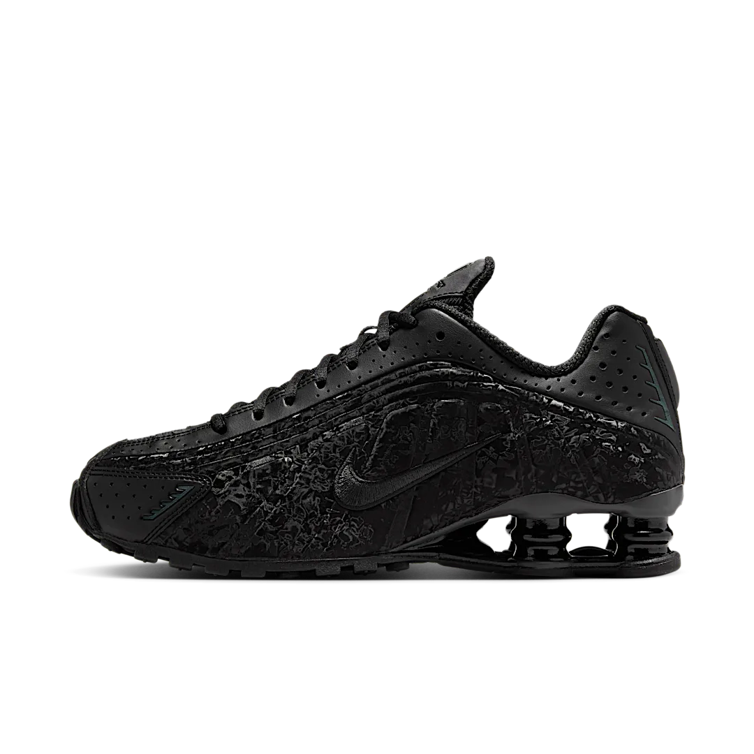 Nike Shox R4 Black Floral, Black/Dark Smoke Grey (HV0934-002)
