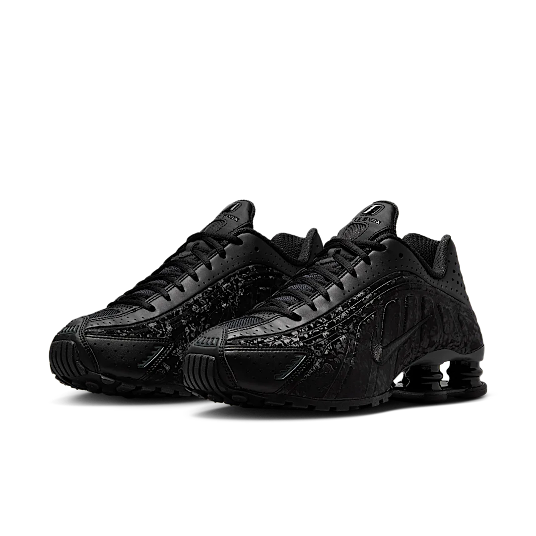 Nike Shox R4 Black Floral, Black/Dark Smoke Grey (HV0934-002)