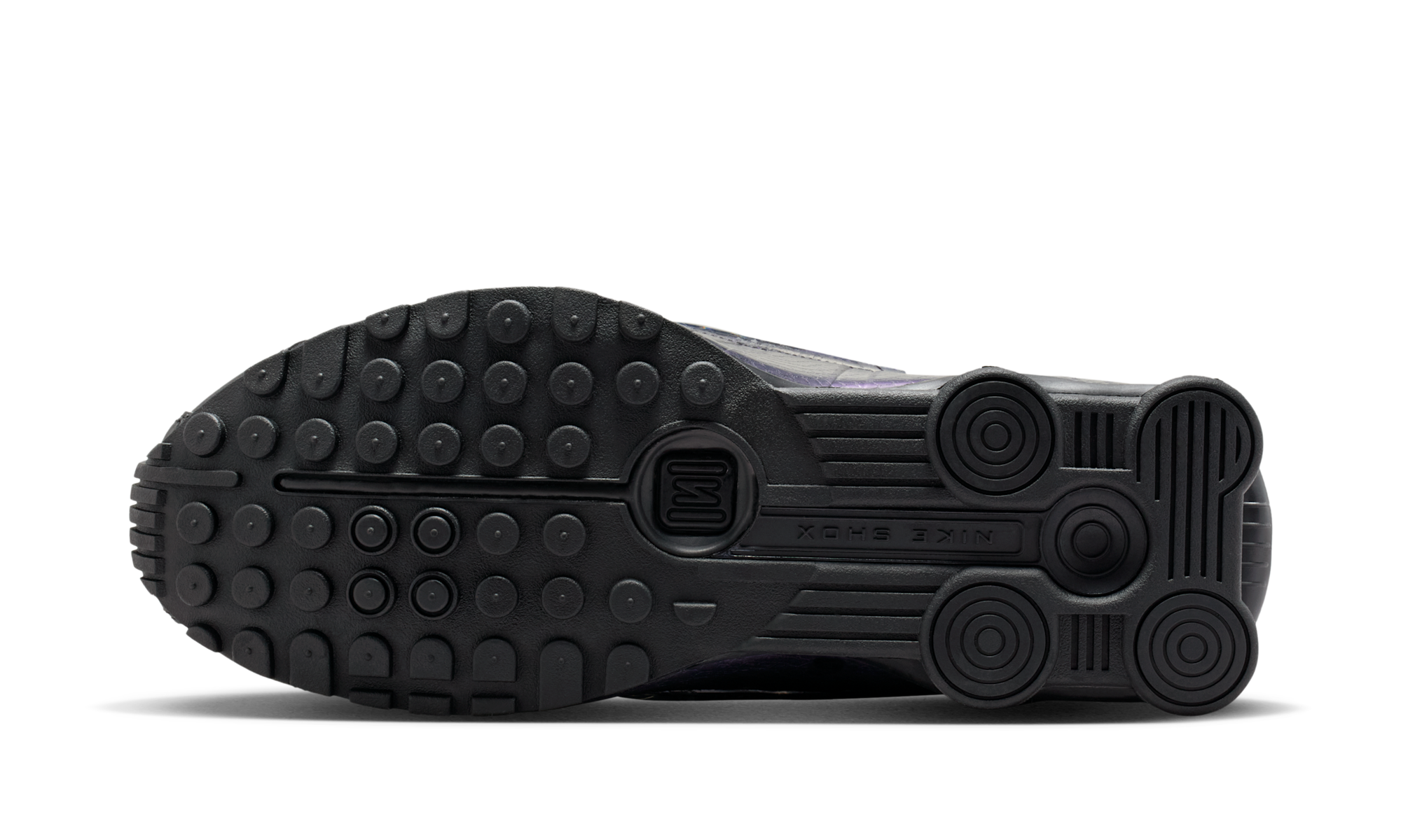 Nike Shox R4 Black Metallic Silver Purple Dynasty