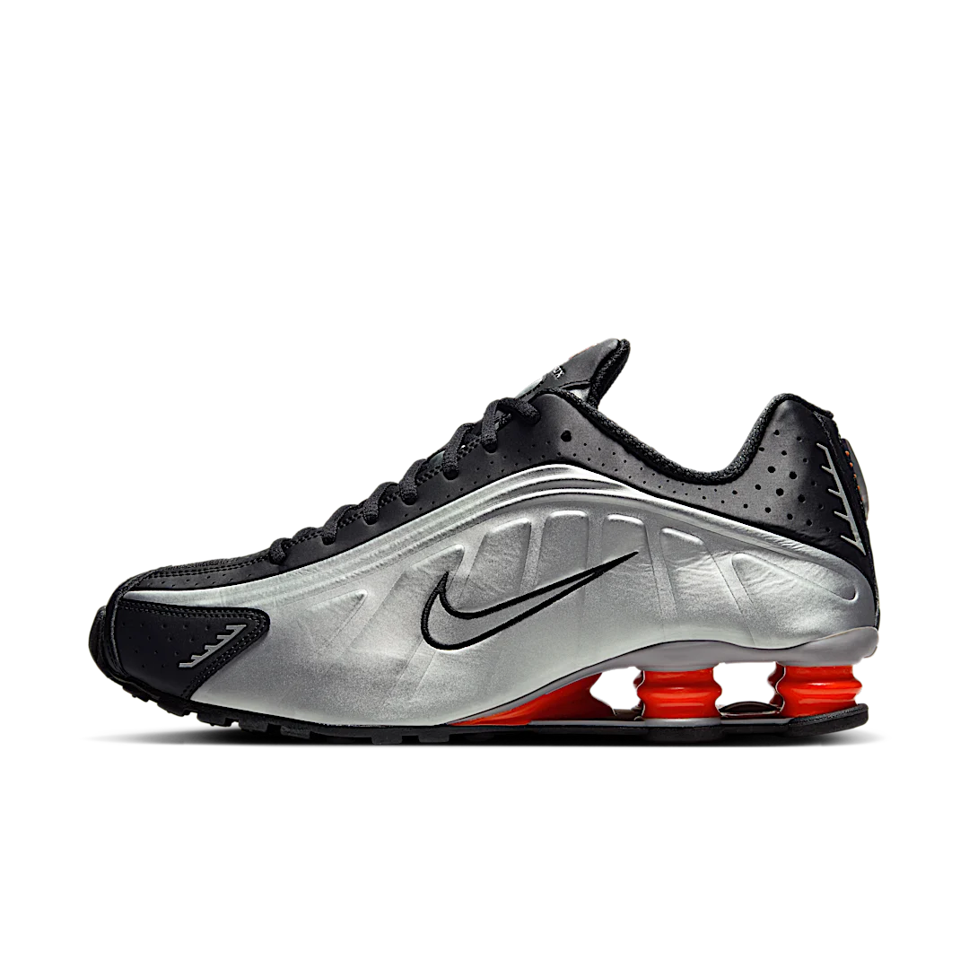 Nike Shox R4 Black Metallic Silver (2025), Metallic Silver (HQ1988-002)