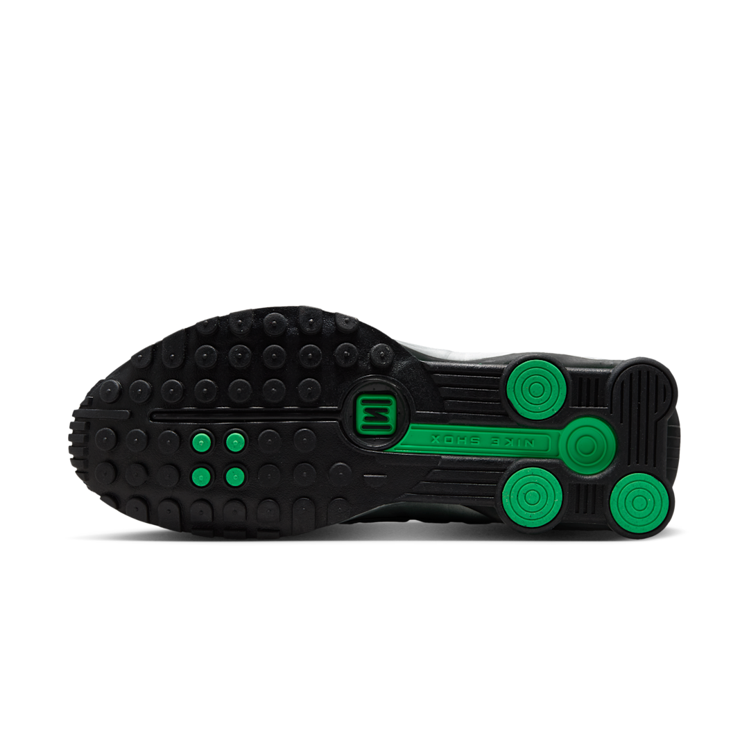 Nike Shox R4 Metallic Silver Green Shock, Metallic Silver/Black/Green Shock/Metallic Silver (HQ1988-006)