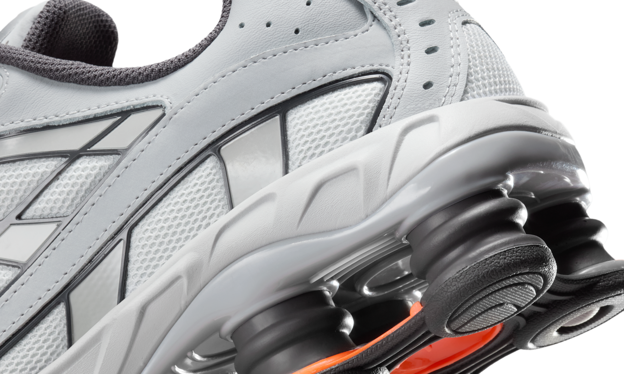 Nike Shox Ride 2 Light Smoke Grey Total Orange