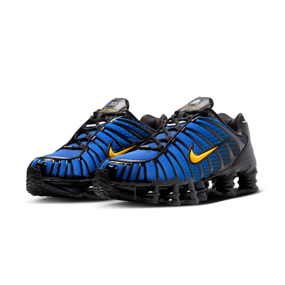 Nike Shox TL Black Lyon Blue Varsity Maize, Black/Metallic Silver/Lyon Blue/Varsity Maize (IB7670-001)