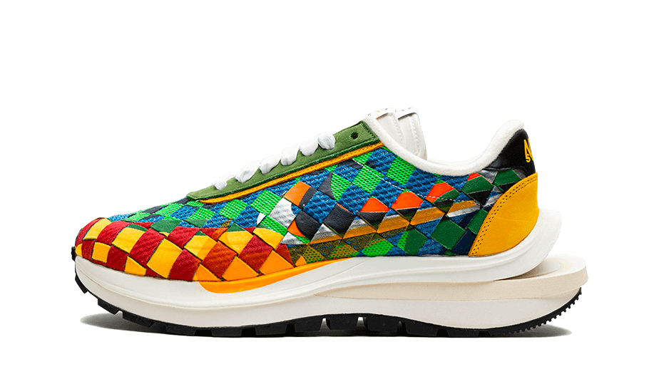 Nike VaporWaffle Woven sacai Jean Paul Gaultier Green Gusto, Gusto/Safety Orange-Sail (DR5209-300)