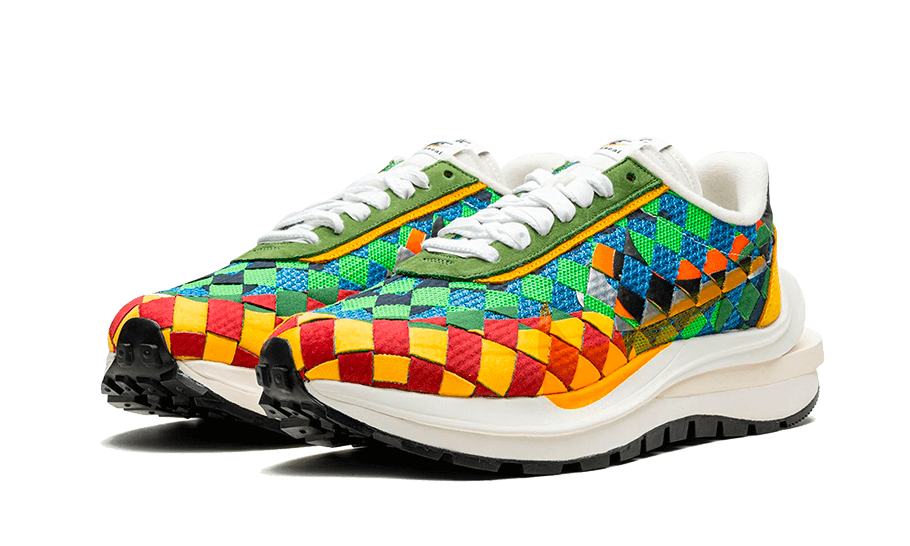 Nike VaporWaffle Woven sacai Jean Paul Gaultier Green Gusto, Gusto/Safety Orange-Sail (DR5209-300)