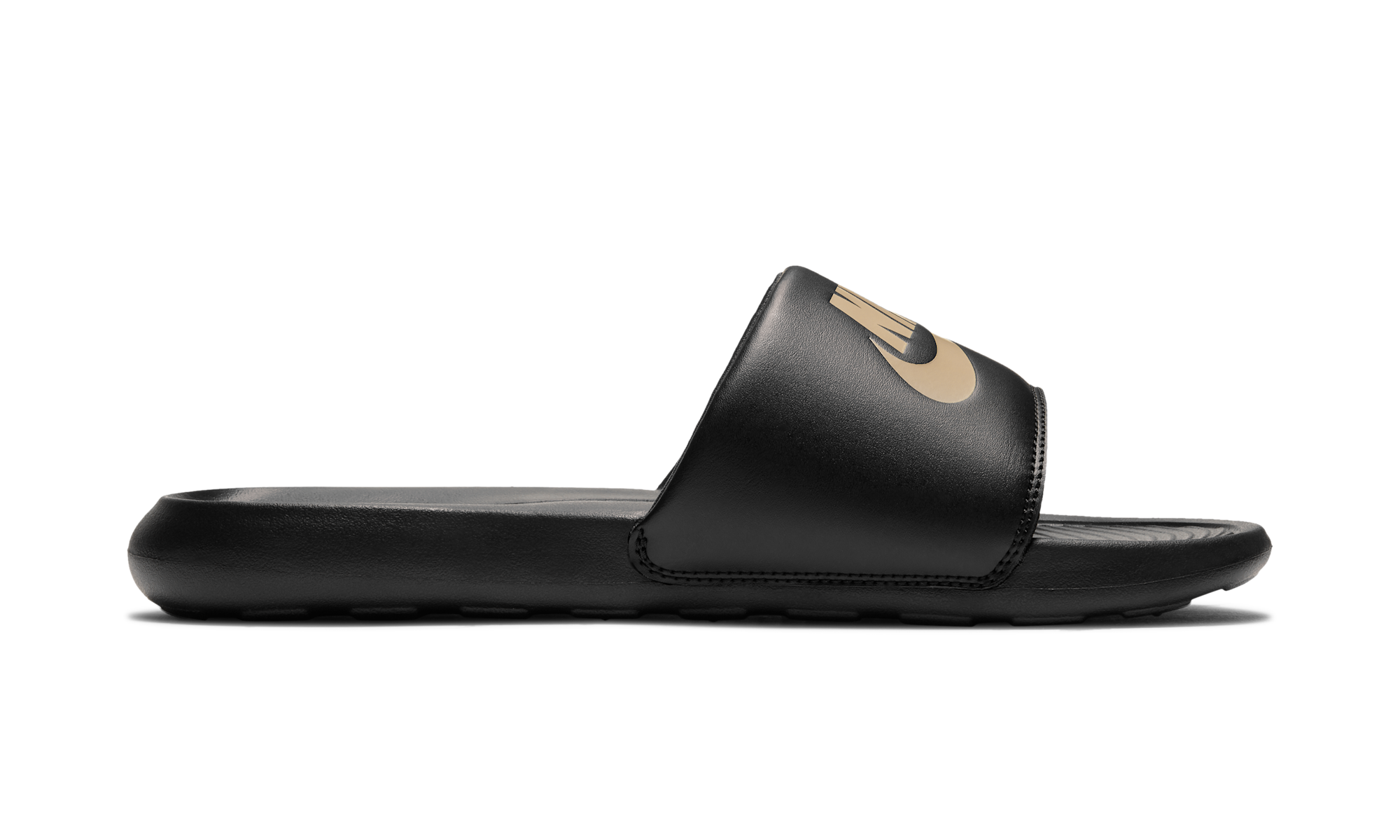 Nike Victori One Slide Black Metallic Gold