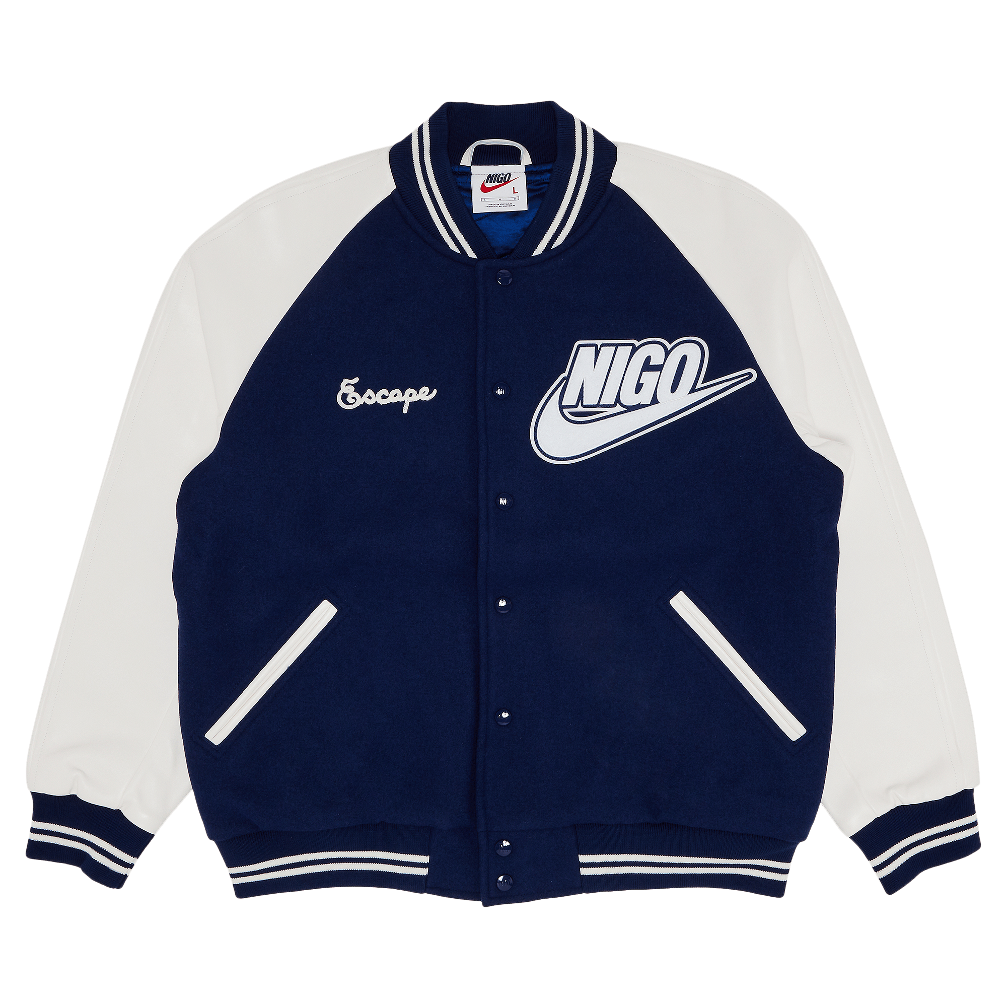 Nike x Nigo NRG Varsity Jacket Navy, Navy (FV5670-492)