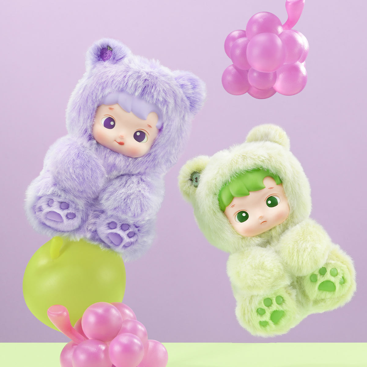 Pop Mart HACIPUPU Gummy Bear Series Vinyl Plush Pendant Blind Box