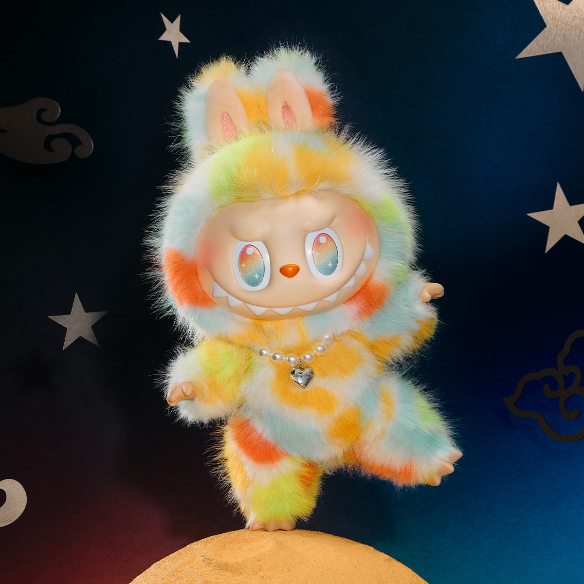 Pop Mart Labubu The Monsters Big into Energy Series Rock The Universe Vinyl Plush Doll