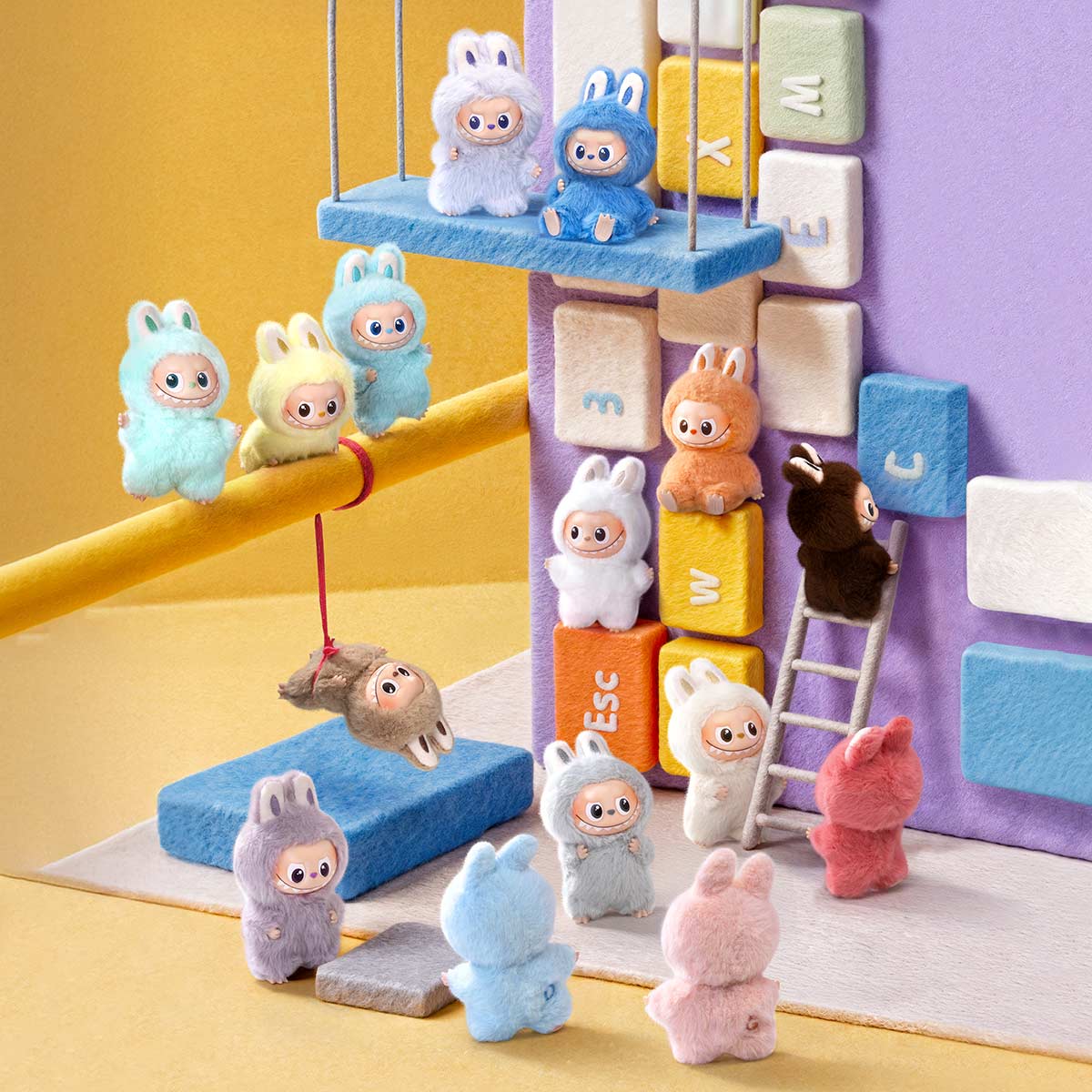 Pop Mart Labubu The Monsters Pin for Love Series Vinyl Plush Pendant Blind Box (A-M)