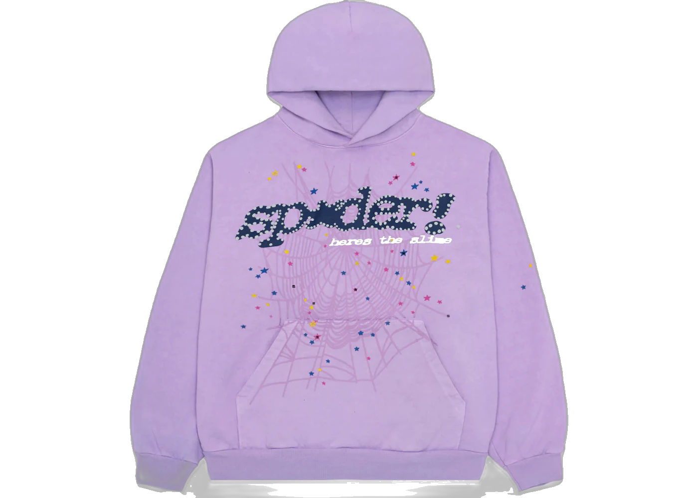 Sp5der Acai Hoodie Purple, Purple (sp5der-acai-hoodie-purple)