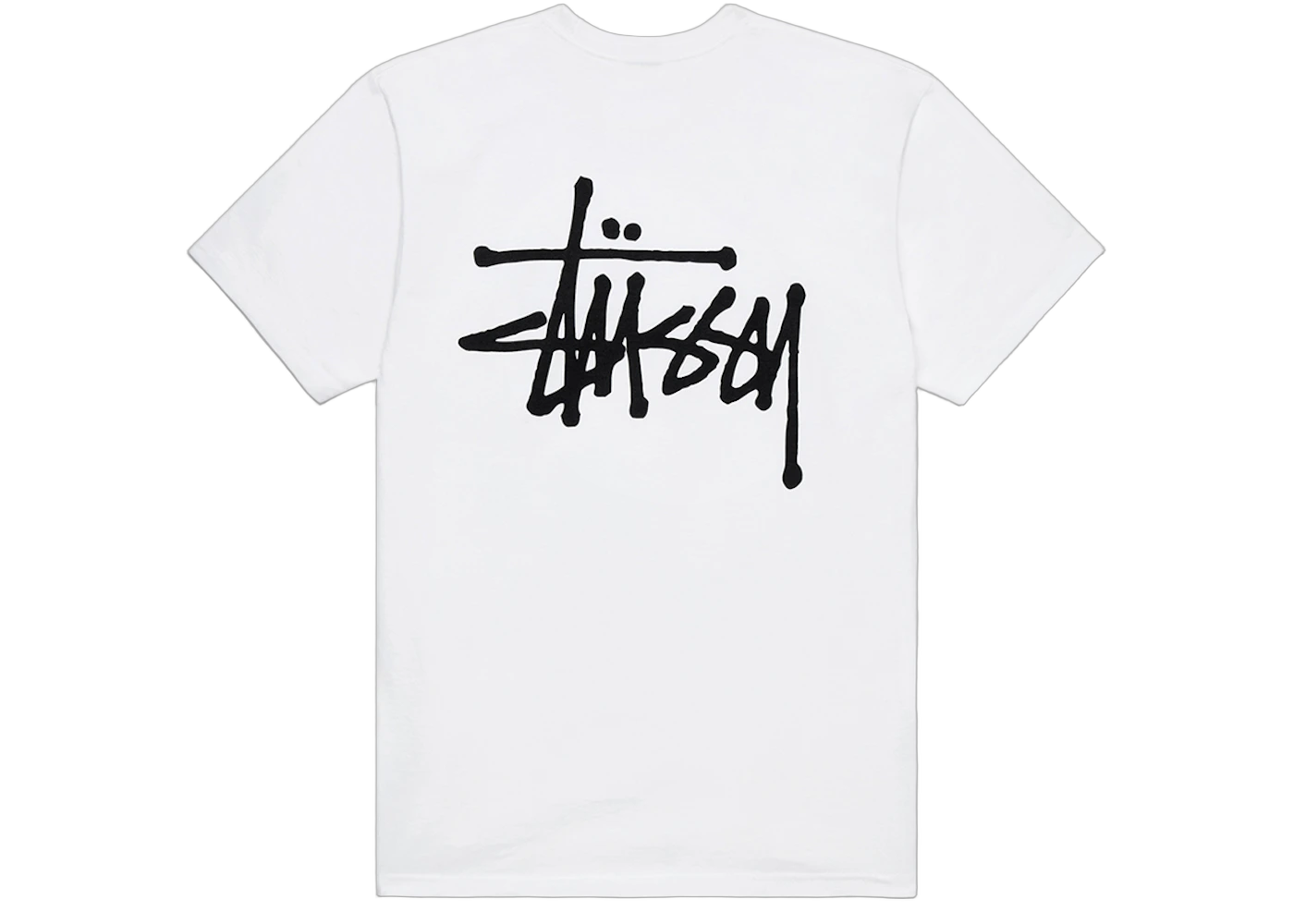 Stussy Basic T-shirt White, White (stussy-basic-t-shirt-white)
