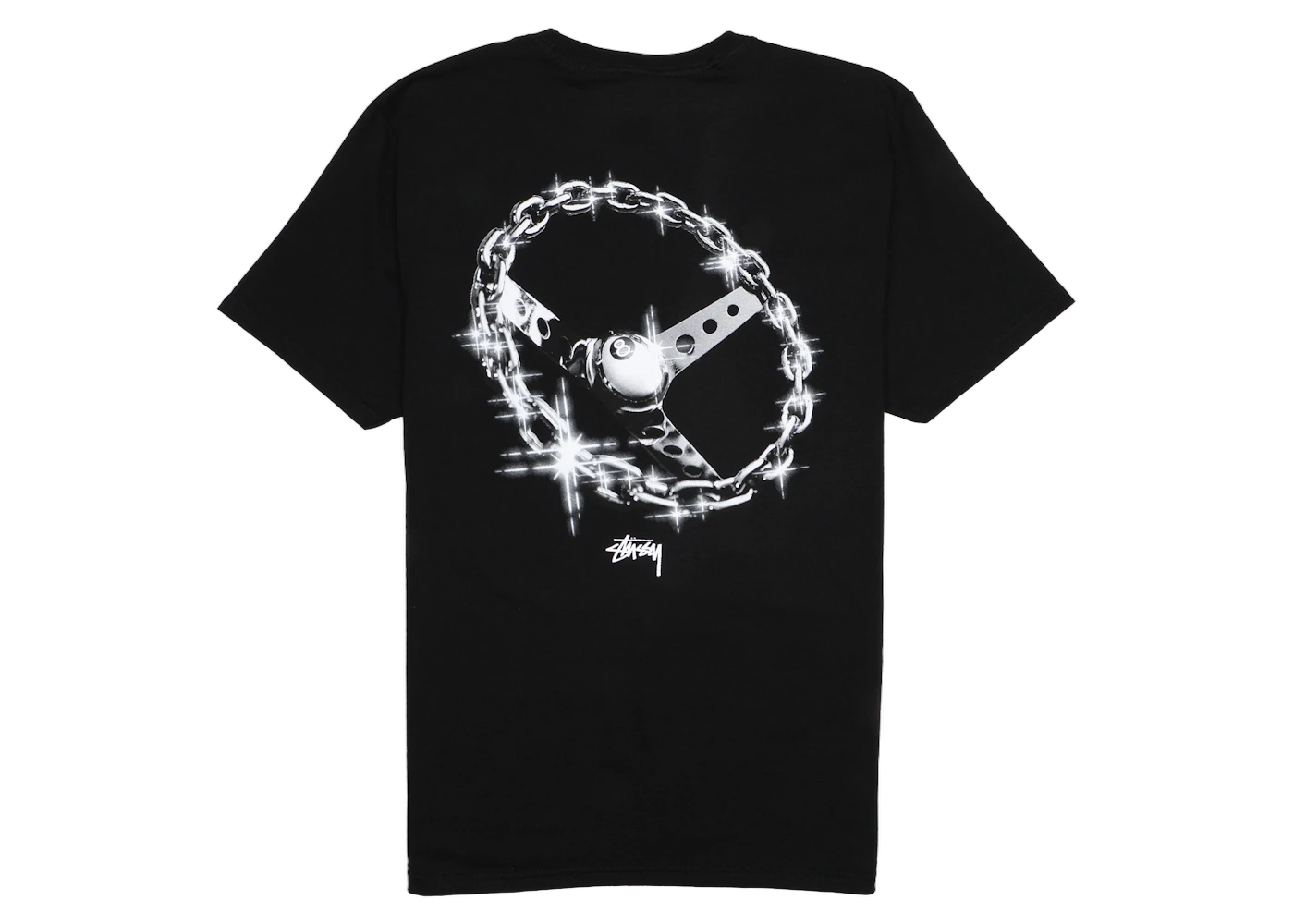 Stussy Chain-Link T-shirt Black, Black (stussy-chain-link-t-shirt-black)