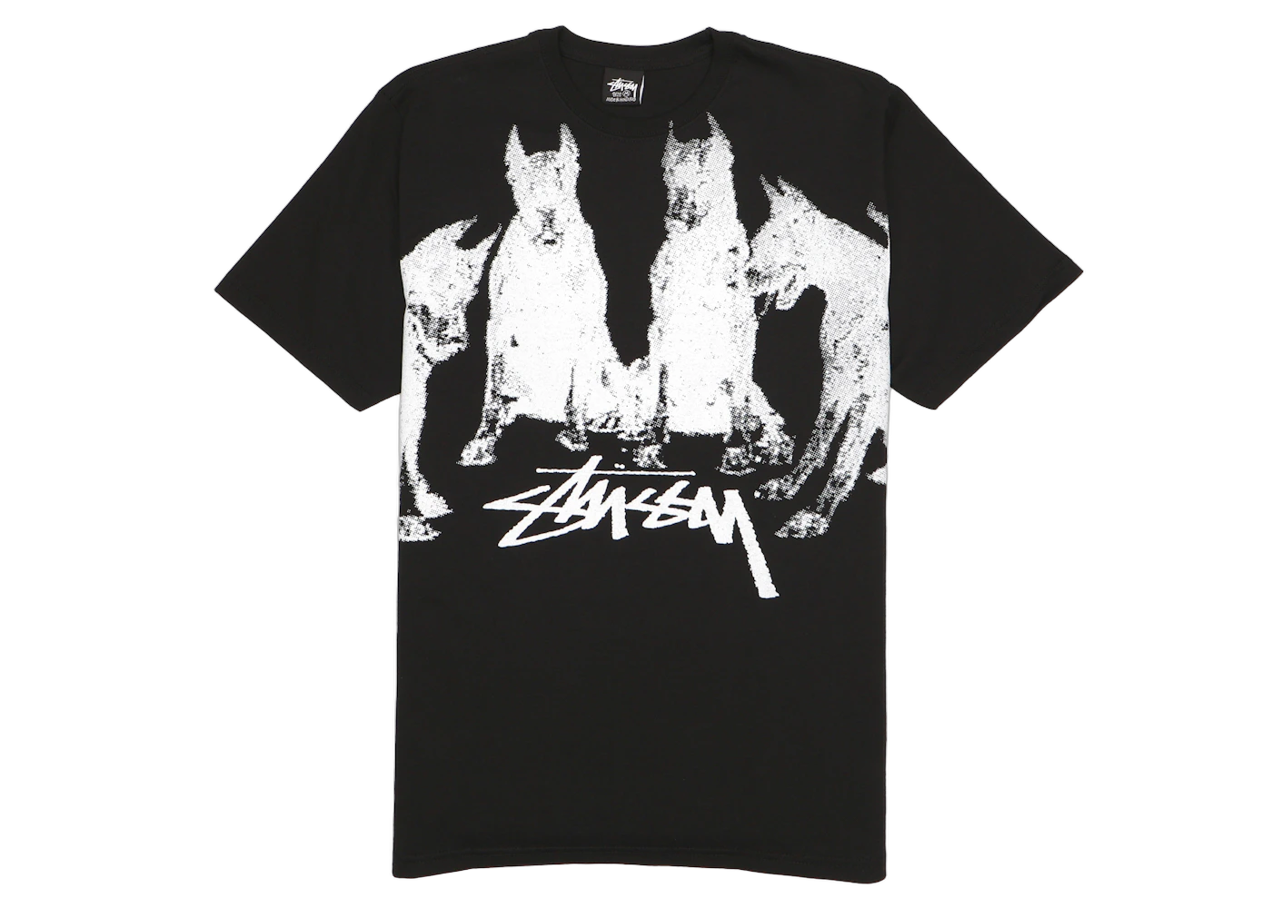 Stussy Doberman Tee Black, Black (stussy-doberman-tee-black)